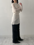 405 Cut-out Bootcut Wide Denim Pants