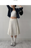 Wrinkle Mermaid Midi Skirt