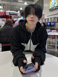 One star hoodie zip-up