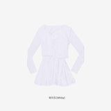 Moonlit cardigan + slip one-piece set