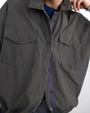 Check Zip-Up Half Shirt