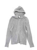 Edith lip knit hood zip-up