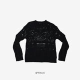 Ruel See-through Punching Long Knit