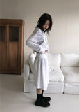 RIBBON SHEER HOODIE