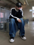 Chrome Angora Track Knit