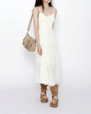 Small Flower Long Bustier One Piece