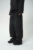 WAX COATED BIKER PANTS