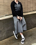 Summer Lettering Knit Hood Zip-Up