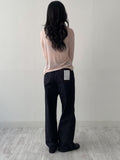 Boatneck Tencel See-Through T-Shirt