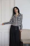 Hazel Check Crop Shirt
