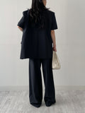 Florence 3-Button Over Fit Half Jacket