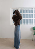 LEAF DENIM LONG SK