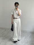 437 High Waist Wide Denim Pants
