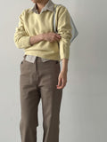 Record Semi Bootcut Cotton Pants
