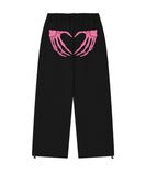 GRAVE HEART Training Wide Pants