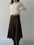 Giel Wool Pleated Skirt