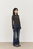 (W) Sober Low-rise Bootscut Denim