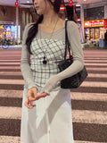 Kevin See-through V-Neck Long Sleeve T-Shirt