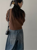 Pomi V-neck Crop Knit