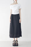 Berry Wave Off-Shoulder T-Shirt