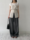 Attention Pleated Layered Bustier