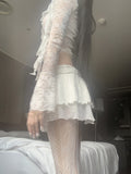 Garnia flower lace cardigan