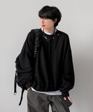Granite Balloon Crop Sweatshirt