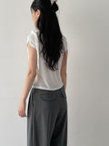 Eiffel Stripe Banding Wide Slacks