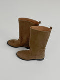 Western Suede Middle Boots