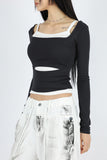 Berry Two Way Open Tee