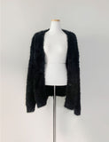 Katsumi Loose-Fit Fur Cardigan