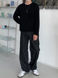 Nep Wide Denim Pants