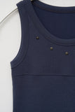 (W) Moto Stud Sleeveless