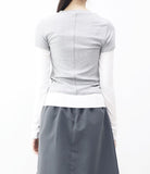 Kendall color matching short sleeve layered T-shirt