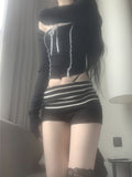 Cutina Low-Waist Knit Shorts