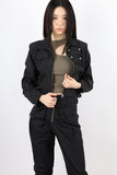 Nylon two-way zip-up