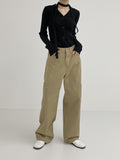 [unisex] Rivet Cargo Cotton Wide Pants