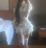 Bella Shirring Lace Skirt