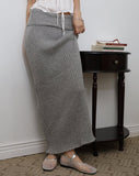 High Roll Up Long Skirt