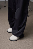 suede round sandle