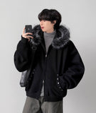 Piercing Raccoon Hood Zip-Up