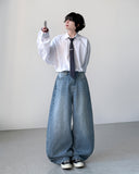 Ice Curve Wide Denim