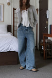 Daily shirring middle boots
