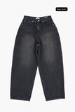 Darnel curved denim pants
