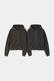 Pony pigment crop hood zip-up