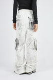 White washed cargo pants