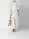 [Premium] Sophia Pleated Strap Long One Piece