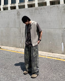 Summer Mesh Hood Vest Zip-up
