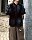 Chain Stripe Half Cardigan