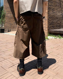 Roach cut cargo bermuda pants